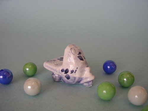 Ceramiche d-Arte di Albisola - Bomboniera in maiolica in stile "Antico Savona"